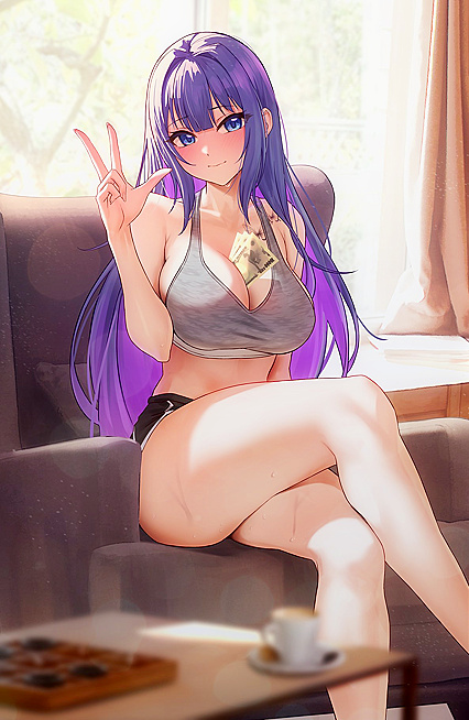 Horny AF Cunt Gets Fucked Harder Than Ever On The Sofa By Her Lover - HENTAI XXX PIC BY SolAr