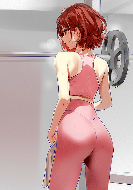 Pumping Iron on Daily Grind - Huge Muscles & Wet Pussy Action!