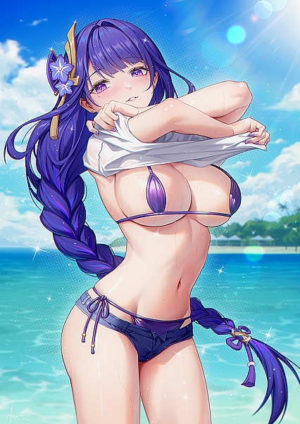 Hiding my hottie in her swimmies - XXX pics of babes rocking their beachwear beneath!