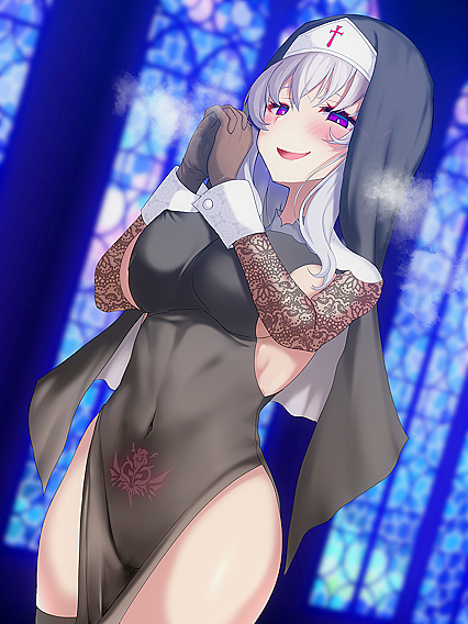 A Horny Bitch in Habit - An XXX HENTAI PIC of an Erotic Priestess