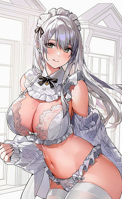 Holy shitlords! Dayum girl got them thigh-high stockings on point just fer yah!