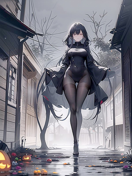 Foggy Night with Dim Lights and Distant Crow Calls: Erotic Hentai Adventures