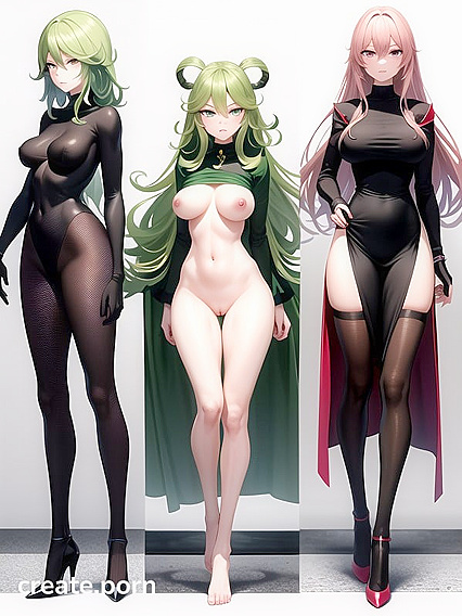 Small Body with Big Round Ass and Pink Aerolas in Seductive Hentai Action