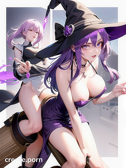 Blair from Soul Eater Seduces Under the Moonlight with Hypnotic Green Eyes