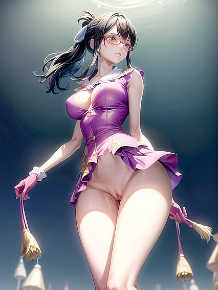 Tashigi from One Piece Gets Wild in Bottom-Up Camel Toe Hentai Action