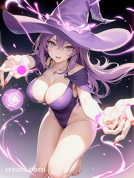 Purple Dress and Arm Sleeves: A Seductive Hentai Fantasy with Perfect Fingertips