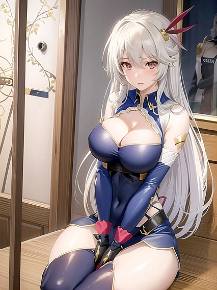 Breathtaking Busty Beauty in Seductive Solo hentai Action