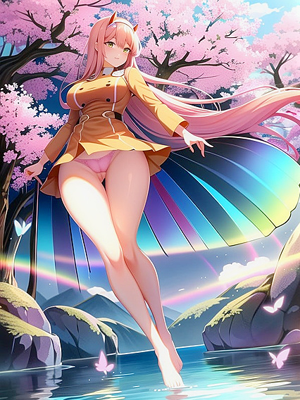 Vibrant Leafy Trees and Golden Paths Lead to Pleasure in This hentai Fantasy