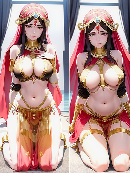 Submissive Belly Dancer Enslaved for Erotic Hentai Pleasure