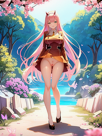 Panoramic Views and Golden Paths Lead to Vibrant Waterfall hentai Pleasure