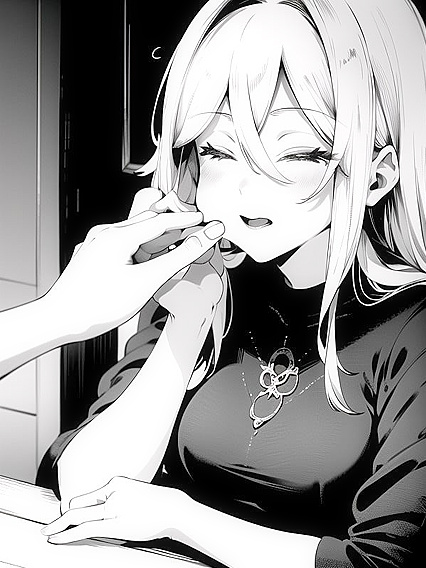 Cheeky Pleasures: Pinched Cheeks in Seductive Hentai Scenes