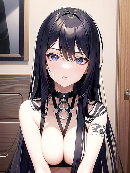 Goth Goddess Dominates in Mesmerizing Solo Hentai Fantasy