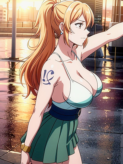Ponytailed Beauty Enjoying Intimate Moments in the Snow with hentai Passion