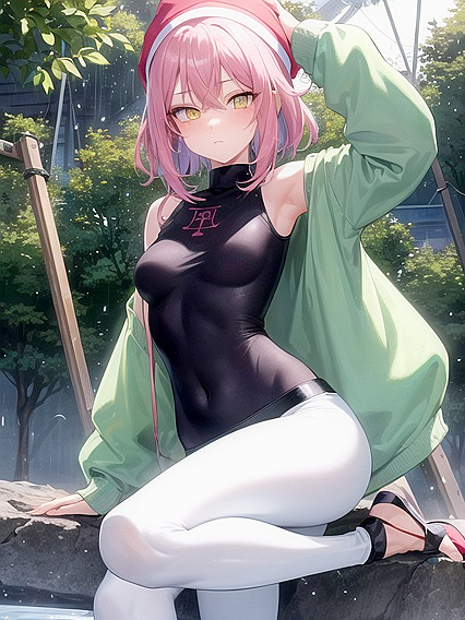 Raining Seduction: Stockings and Softcore hentai Pleasure