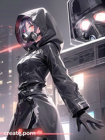 Glitch Horror hentai: Front View Staring Intensely at the Viewer