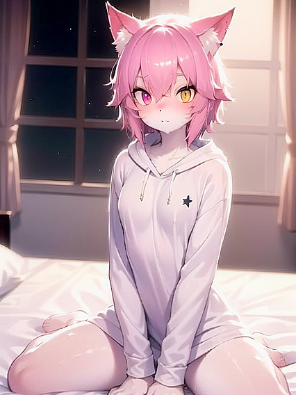 Nighttime Seduction: Hypnotic Green-Eyed Beauty in Steamy Hentai Action