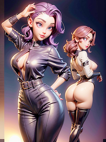 Buzzcut Harem Girl 18+s Seduce in Vibrant Sunflower Fields Hentai Fantasy