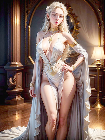 Bare Feet and Golden Wrists - A Sensual Hentai Solo Adventure