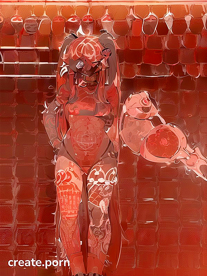 Perfect Tattoo Lines and Flawed Limbs in Steamy Hentai AI Image