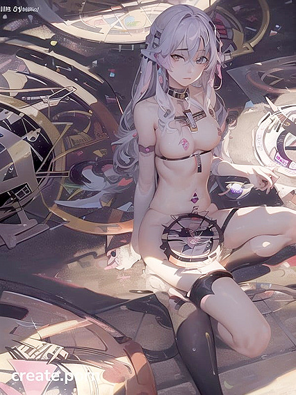 Bioluminescent Symbols Merge in an Artistic hentai Masterpiece