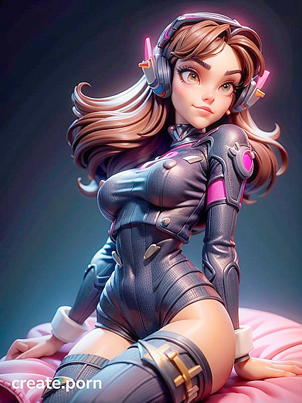 Southern European Beauty with Natural Breasts in Seductive Hentai AI Image