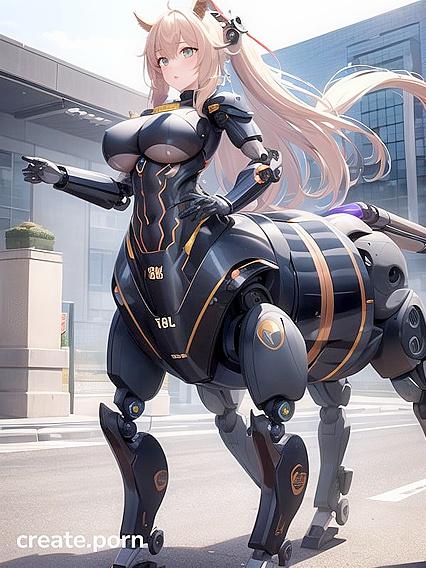 Round Breasts Girl 18+ Faces Forward in Erotic Hentai AI Image