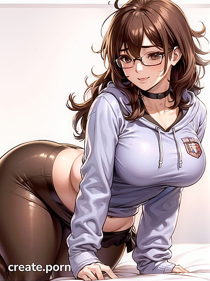 Big-Busted in Uniform Gets Wild in Ahoge Hentai AI Image