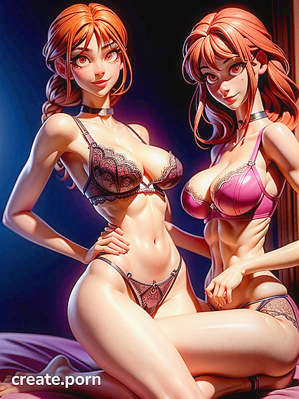 Bangs and Barely There Clothing in Steamy Hentai AI Image