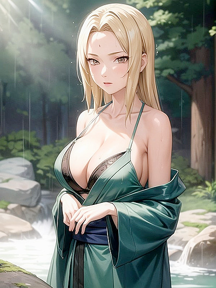 Wet Kimono Photoshoot Turns Into Steamy Hentai Seduction Session