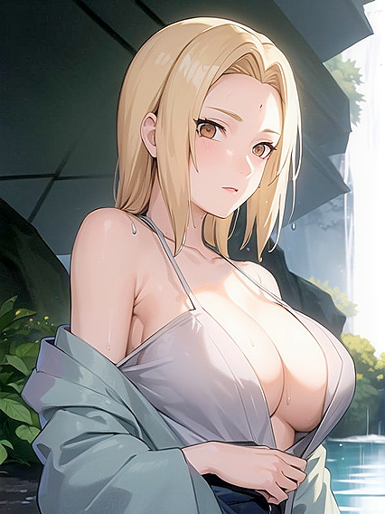 Soaked Clothes, High-Res Views in Steamy Hentai AI Image