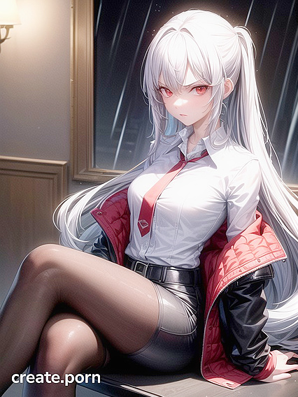 Angry Solo Performer in High-Quality Hentai AI Image