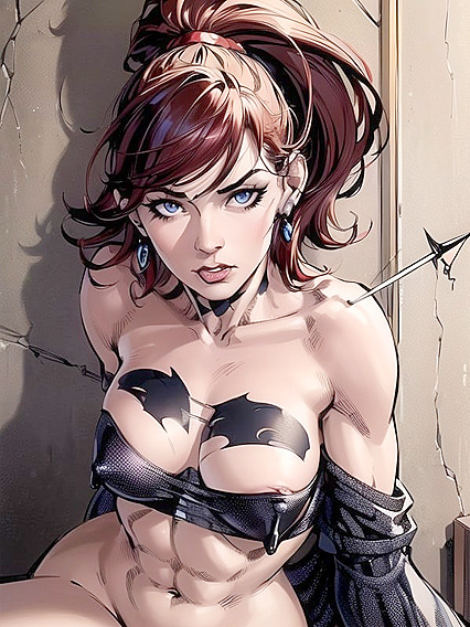 Exploring Midriffs, Abs, and Pubic Hair in Seductive Hentai AI Image