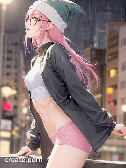 Hentai Girl 18+ with Big Round Glasses Gets Pleasured by AI Sexbots