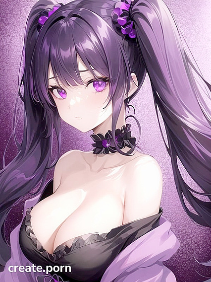 GothGirl 18+ with Twin-Tails and Crystal Horns Wrapped in Clingfilm for Galactic hentai Pleasure