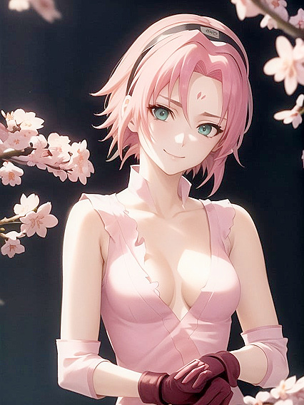 Sunlight Highlights Pink-Haired Beauty in Delicate Transparent Dress Hentai Pleasure