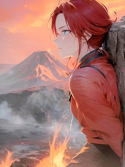 Red-Haired Pyre Tied Up for Intense Hentai Pleasure