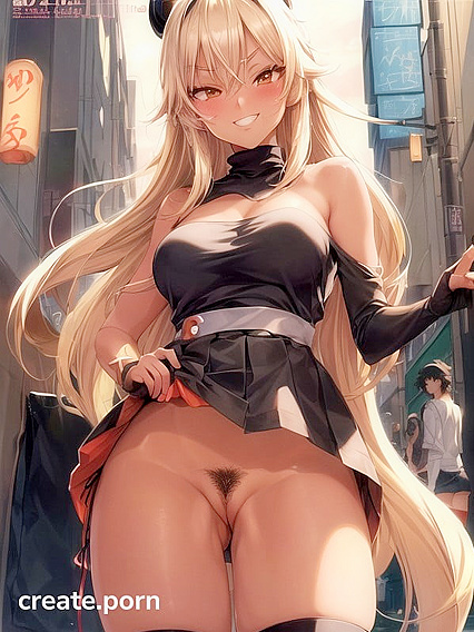 Retro Style Black Pubic Hair Smug hentai AI Image