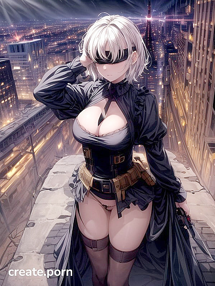 City Falling to Nature's Wrath - Abandoned Skyscrapers in Erotic hentai Fantasy