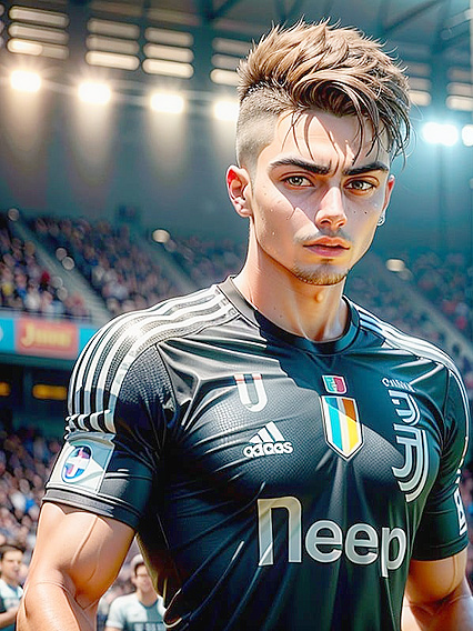 Man Wears Juventus Kit for Intense Stadium Action in Hentai Porn