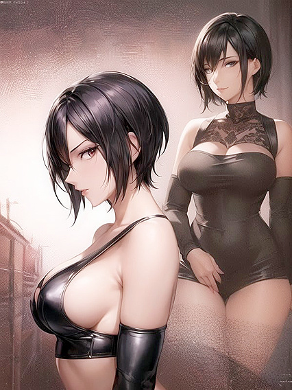 Seductive Adventurer in Dim Light Shows Off Black Lace Bra in hentaiErotica