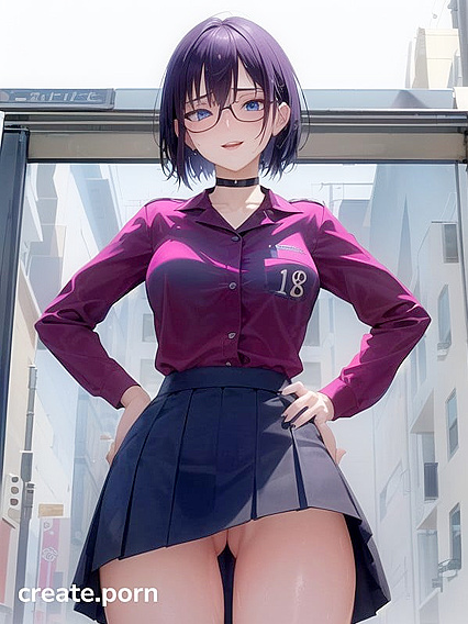 Under-the-Skirt Camera Action with Standing Still Hentai Characters