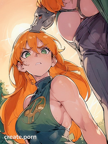 Ash Gray-Skinned Druid barbarian in Seductive Hentai AI Image