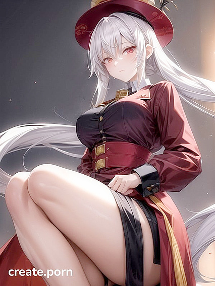 Medium-Sized Girl 18+ with Long Brown Hair in Pigtails Wears Stylish Coat and Hat Combo