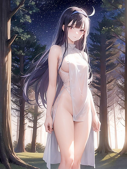 Twinkling Stars and Indigo Hair - A Moonlit Glade Erotic Adventure