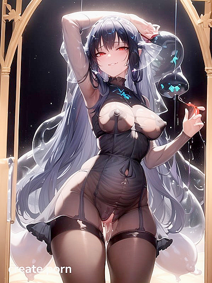 Sensual Smirk and Perfect Pussy Presentation in High-Quality Hentai AI Image