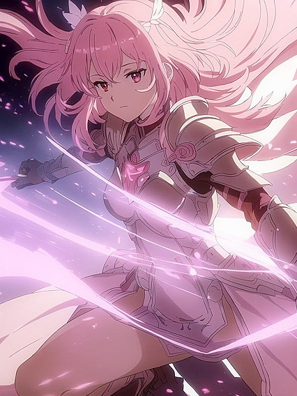 Pink Armor Seduction - Intense Hentai AI Image with Artificial Intelligence