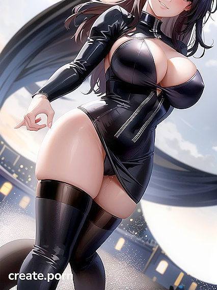 Masturbating with Massive Cleavage in SteamyStraight Hentai AI Image