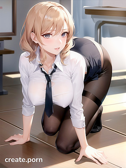 Sexy Teacher with Small Breasts Teaches Pleasure in naughty Hentai AI Image