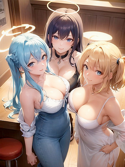 NighttimeTanLineFunwithSmallBreastsHentaiAIAdventures