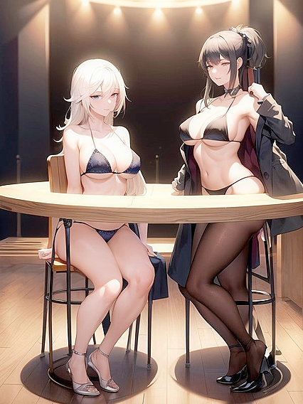 Two Performers in Elegant Tailcoats Stage a Seductive Hentai Spectacle